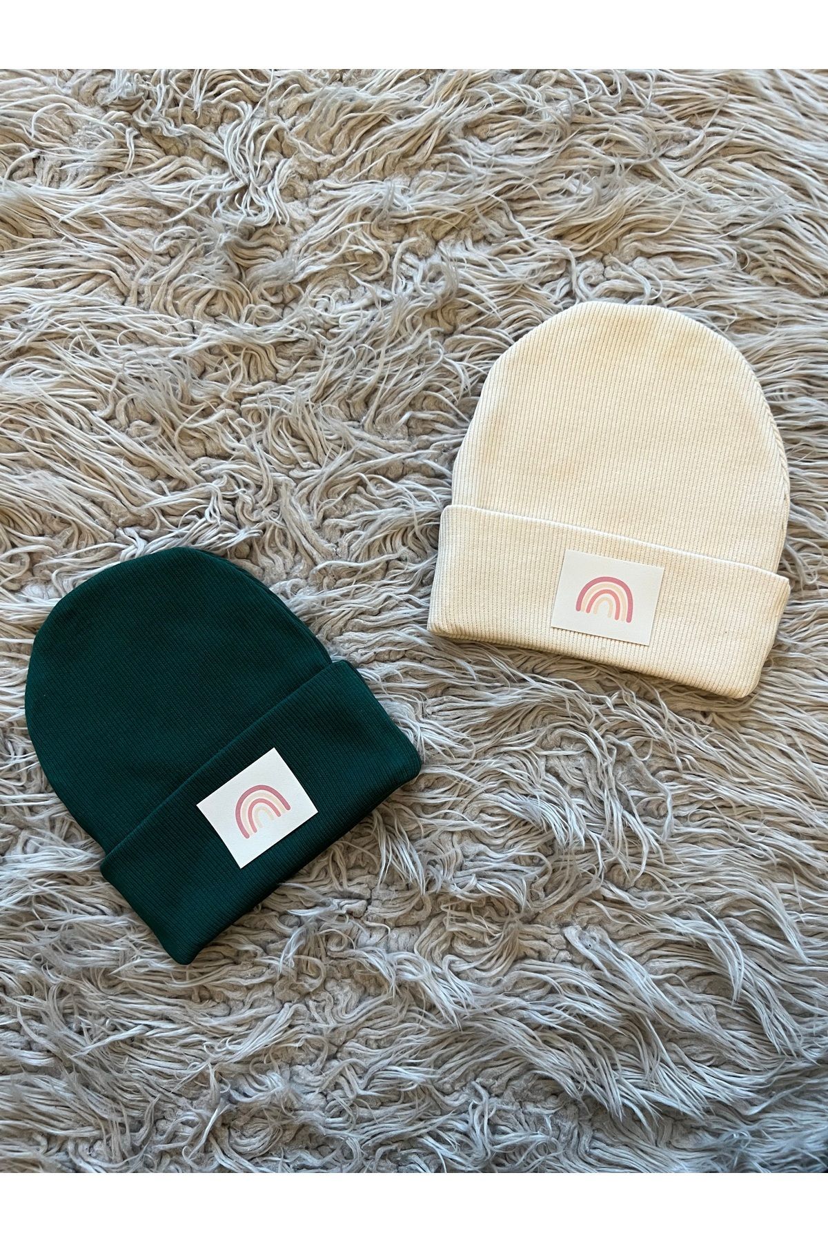 enes baby 2 li paket esnek ribana etiketli bere