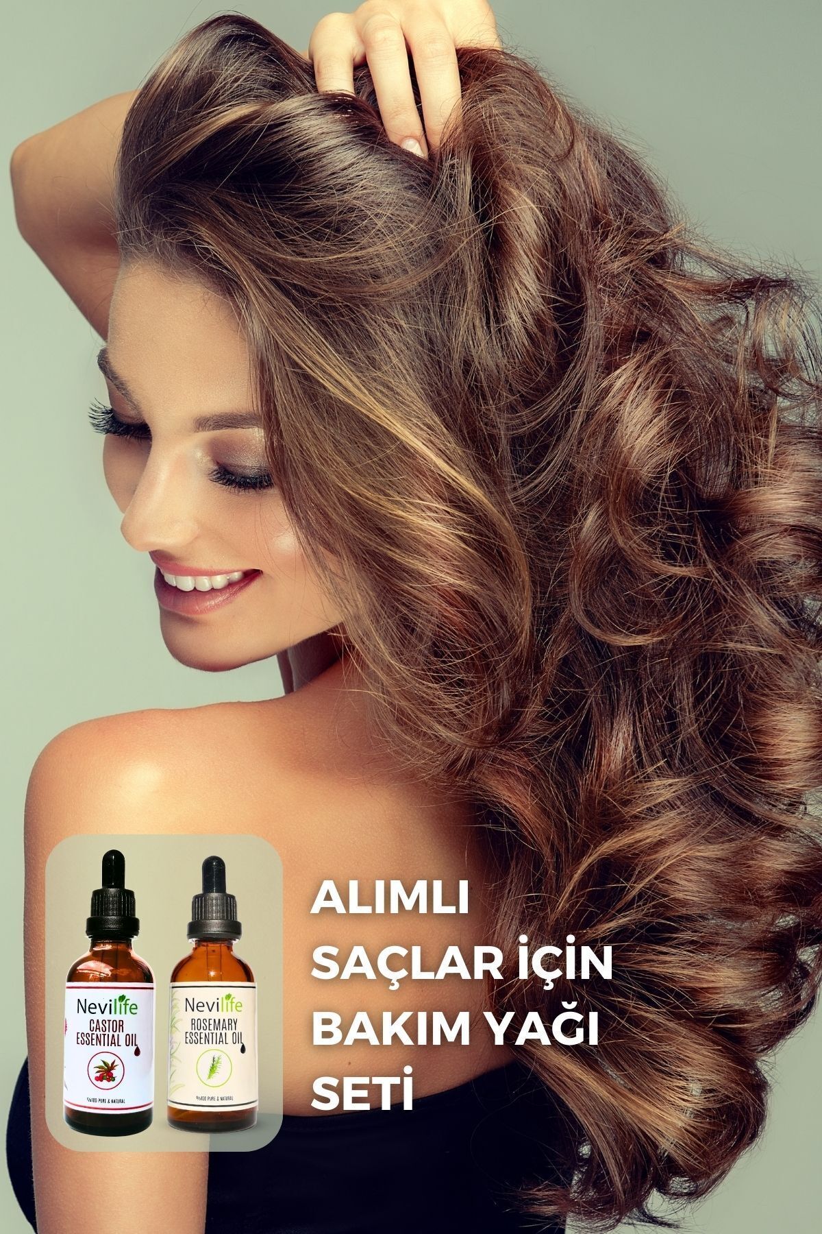 2'li Saç Bakım Yağları Biberiye Yağı 50 ml, Hint Yağı 50 ml — NEV00001BIHI — تصویر 3 از 7
