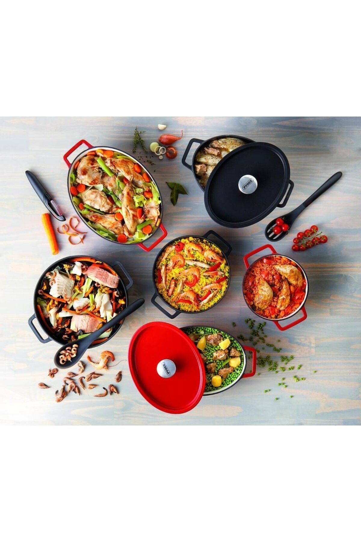 Pyrex-Slow Cook 33cm Oval Casserole - Durable, Enamel Finish, Induction Compatible 5