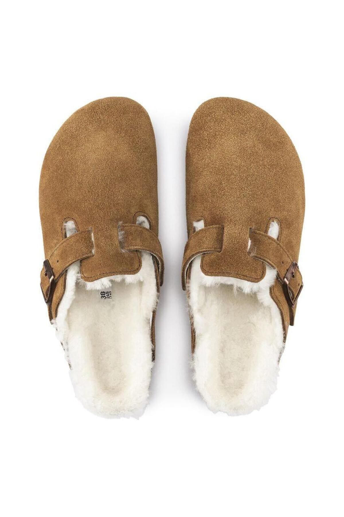 دمپایی Birkenstock بیرکن‌استوک زنانه شارلینگ Boston VL - Mink اورجینال - تصویر 3