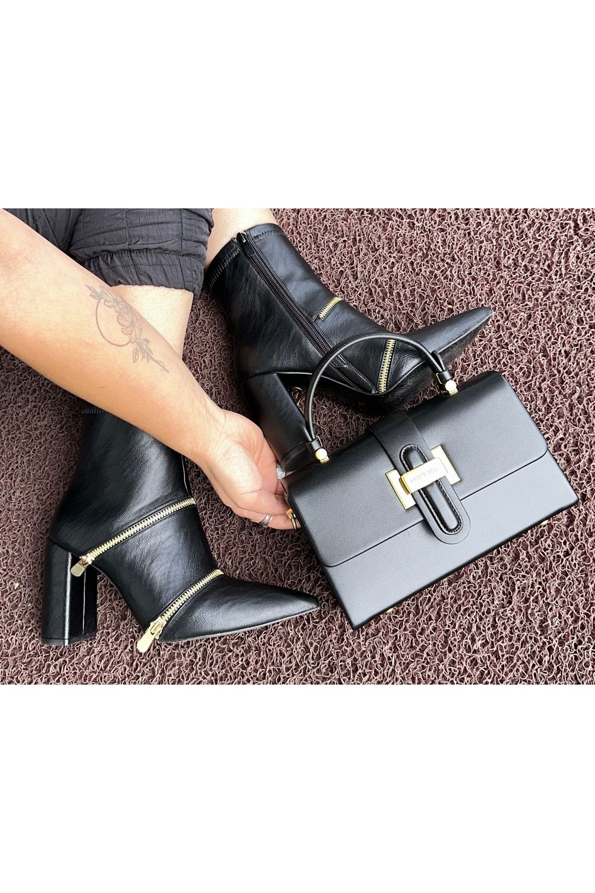 purple shoes Fermuar detaylı midi boy bot Fiyatı, Yorumları Trendyol