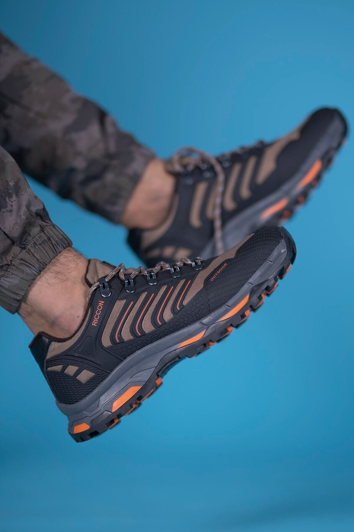 Riccon-Sandfarbene Unisex-Trekkingschuhe aus 3D-Gummi00128060 5