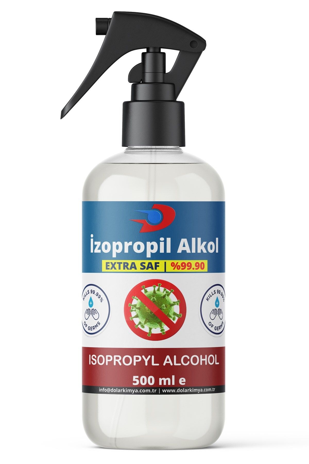 Dolar Kimya İzoPropil Alkol (ipa) (Sprey Başlıklı) | 500 ML