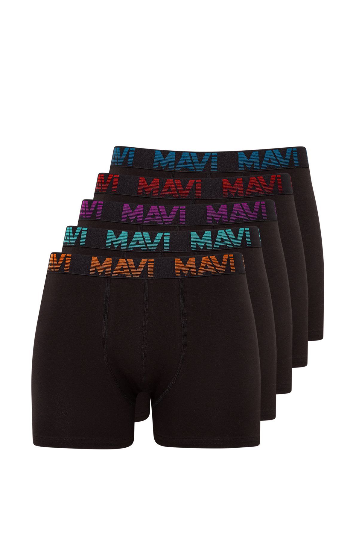 5 packs de boxers noirs de base 0910619 900