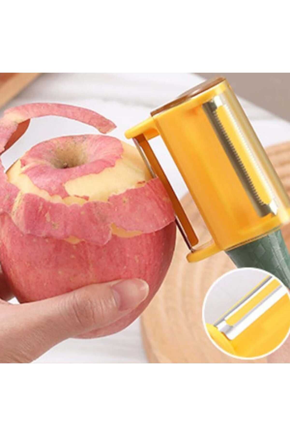 TİNEKE-Practical Julien Peeler - Fruit Vegetable Shell Collector, 1 Pc 4
