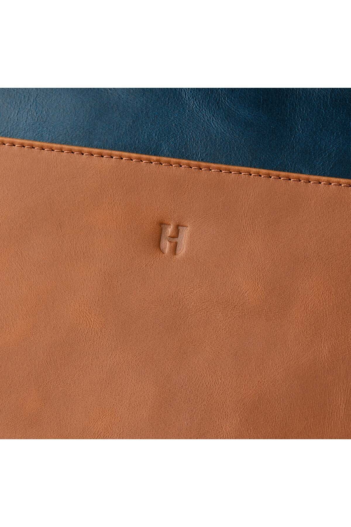 کیف پول مردانه آبی سرمه ای HELMBROOK | HBCL102-4CL اورجینال - تصویر 4