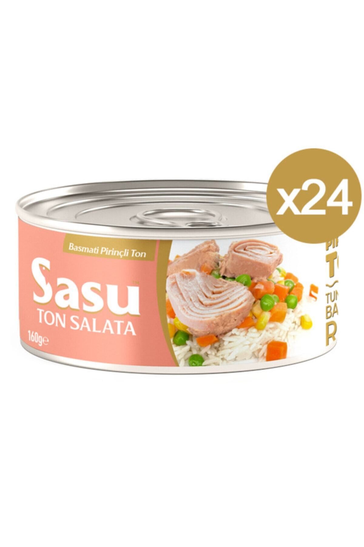 SASU Basmati Pirinçli Ton Salata 24x160 Gr Iri Parça (1koli)