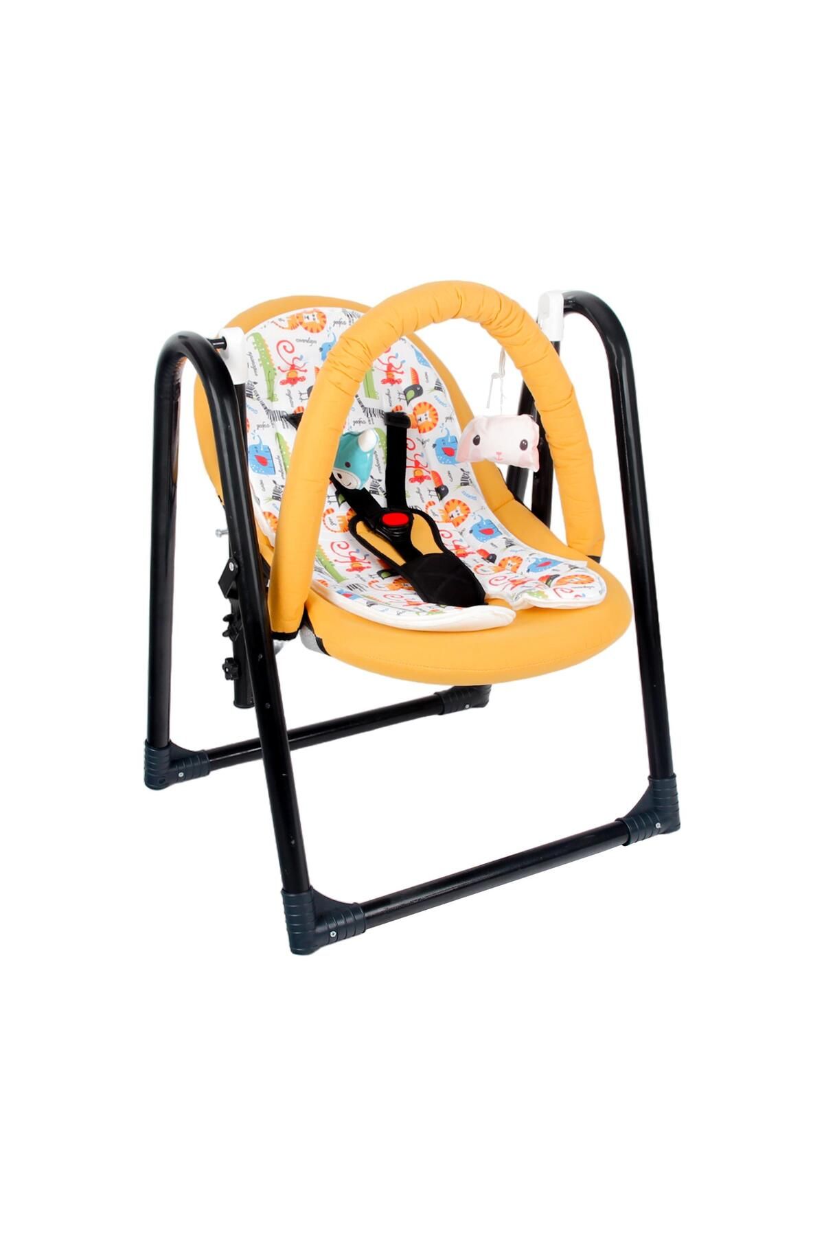 CHUBBY BABY Baby Lüx SwingJoy Portatif Hafif Taşınabilir Bebek Salıncağı Sarı fotoğrafı 2 (önizleme)