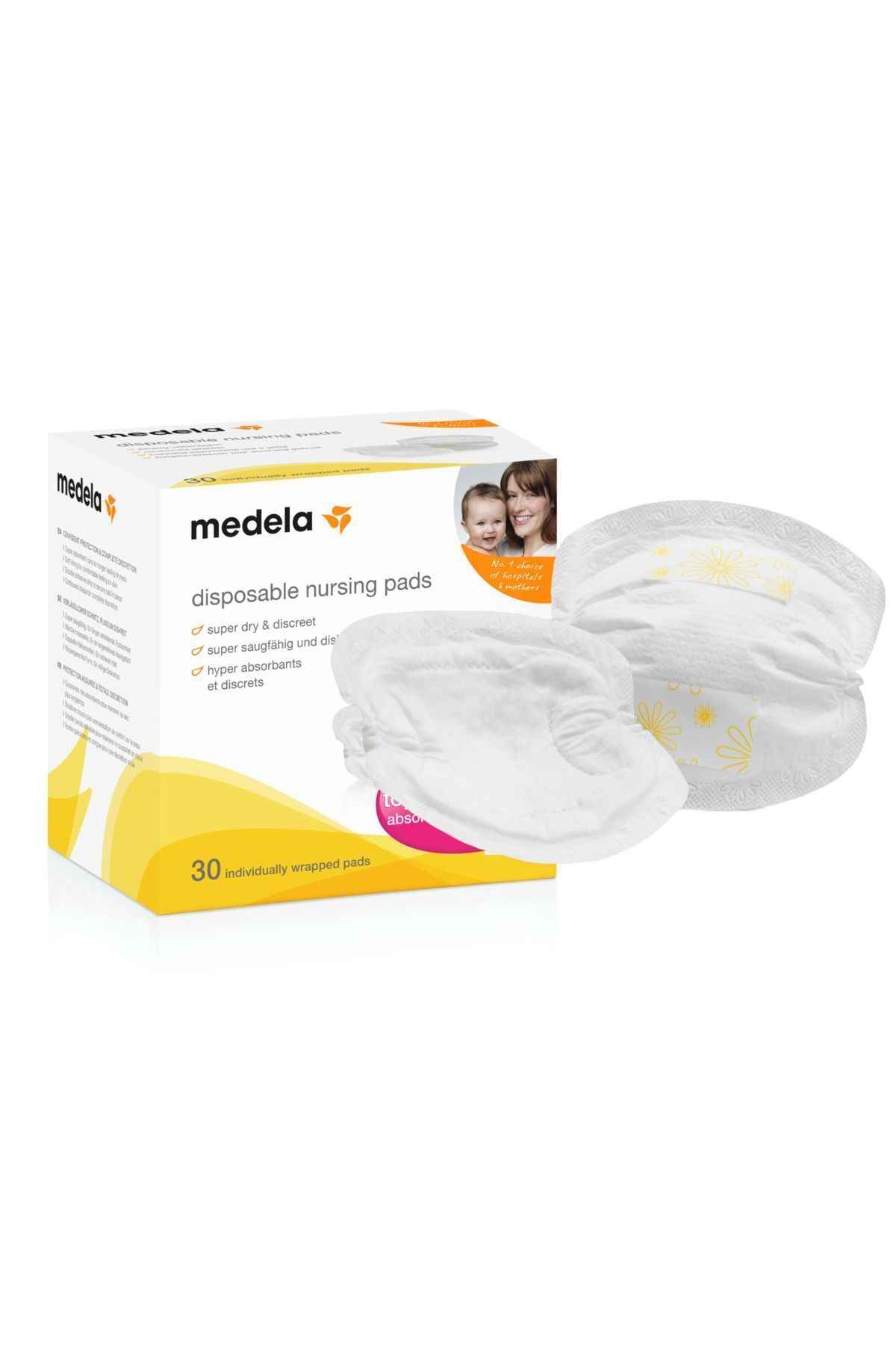 Medela Safe & Dry Tek Kullanımlık Göğüs Pedleri (30 ADET)