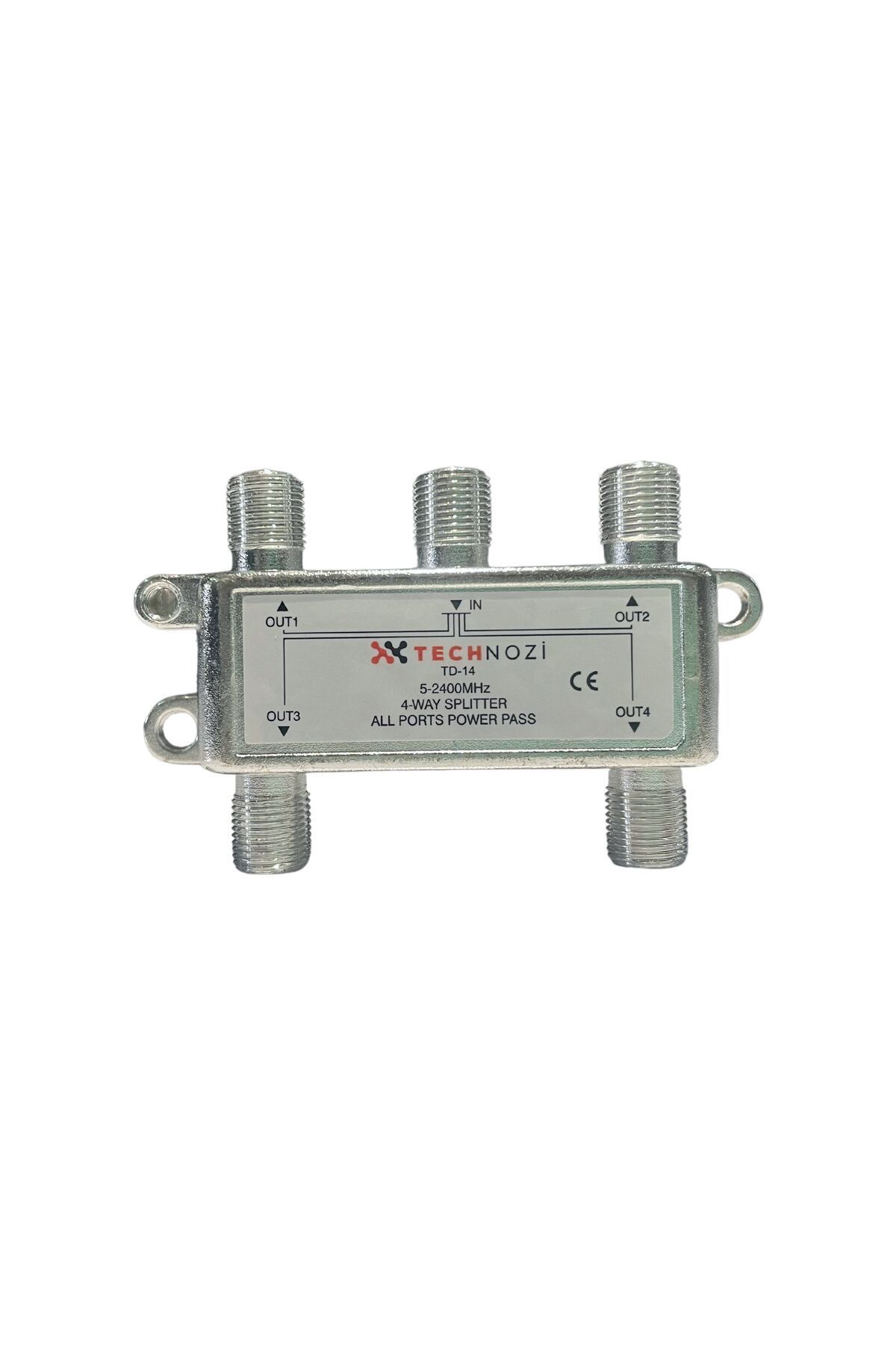 4 Lü Uydu Splitter Kablo Tv Rg6 4818p Çoklayıcı Dağıtıcı Anten Çanak Çevirici Switch Hub