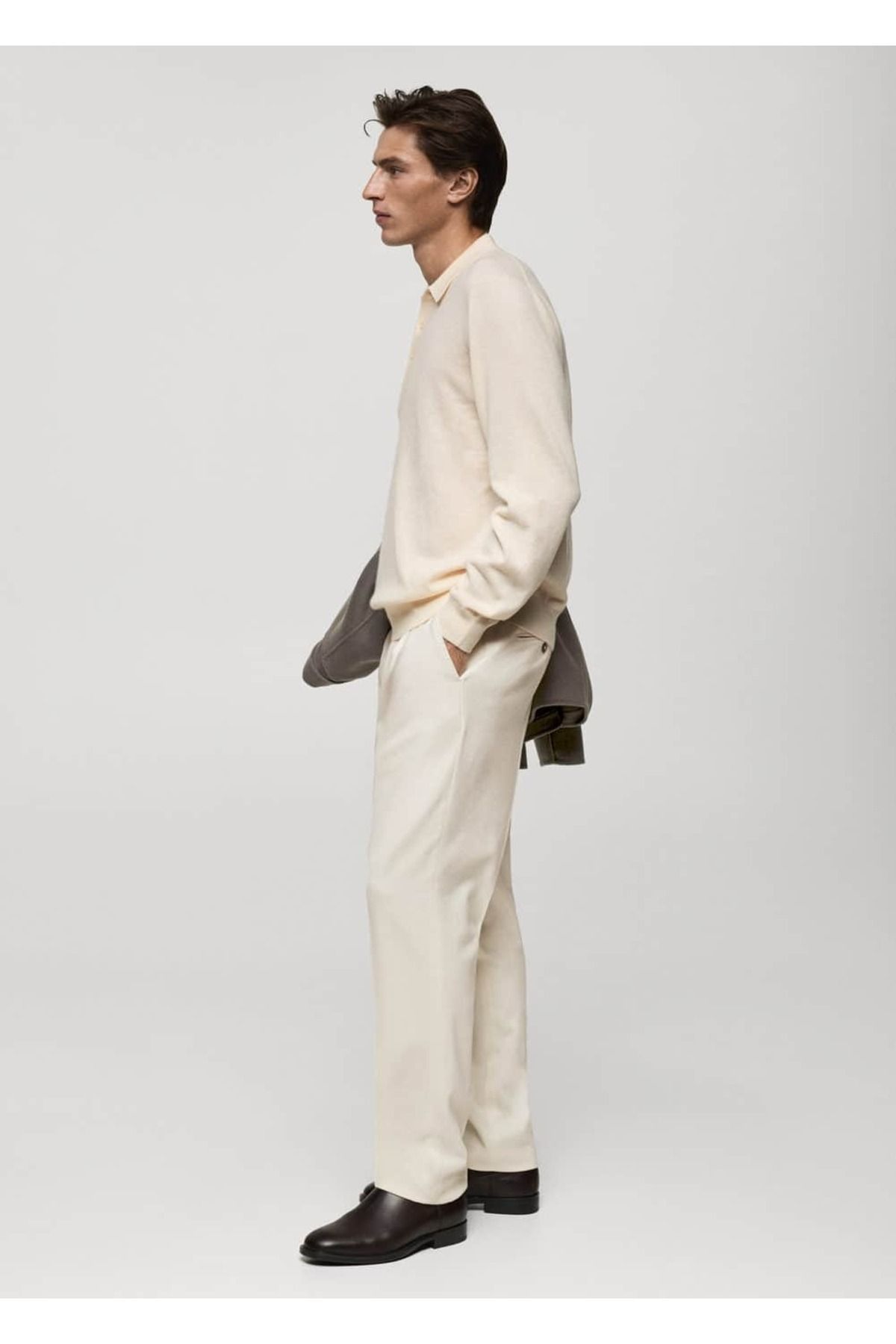 بافت و پلیور مردانه اکرو منگوMANGO Man | 77027933 اورجینال - تصویر 5