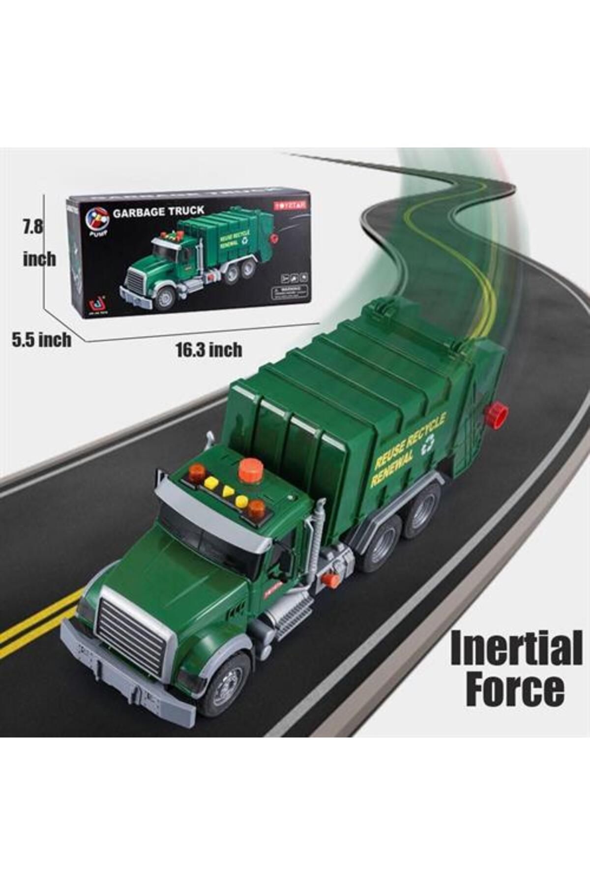 Ceren-Garbage Truck with Light and Sound Ctoy-666-53P 4