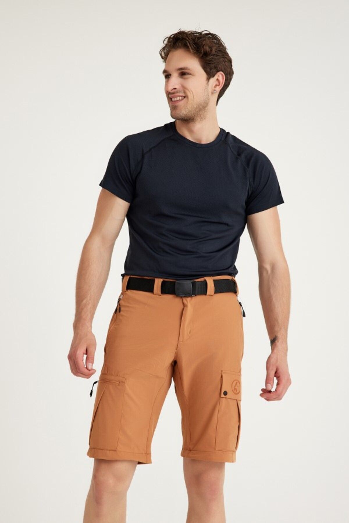 شورت ورزشی  مردانه Likra صورتی  راسته Regular/رگولار    Relaxed/ریلکس Daily/روزانه | Q Steinbock 1029 TR - تصویر 4