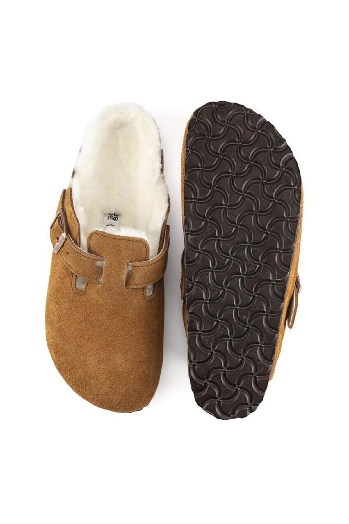 دمپایی Birkenstock بیرکن‌استوک زنانه شارلینگ Boston VL - Mink اورجینال - تصویر 4
