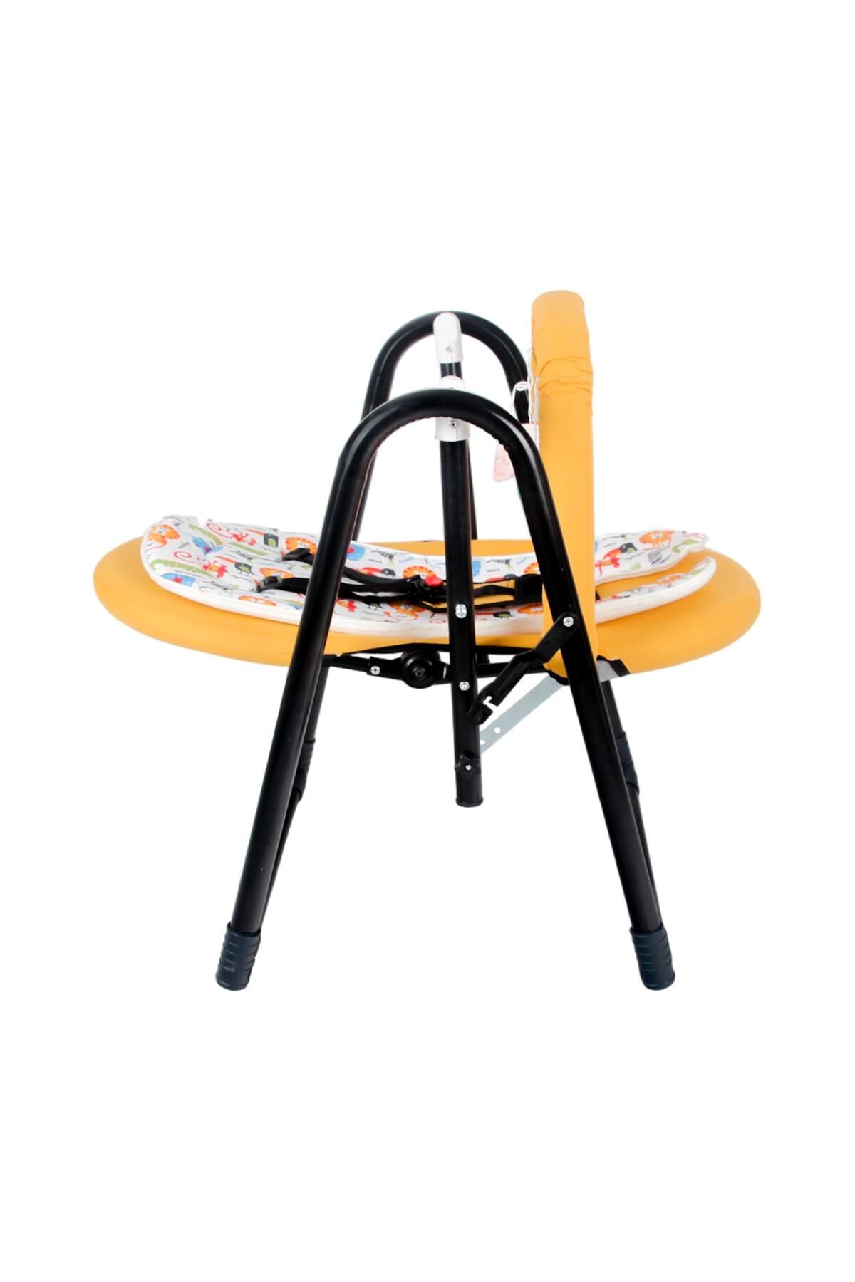 CHUBBY BABY Baby Lüx SwingJoy Portatif Hafif Taşınabilir Bebek Salıncağı Sarı fotoğrafı 3 (önizleme)