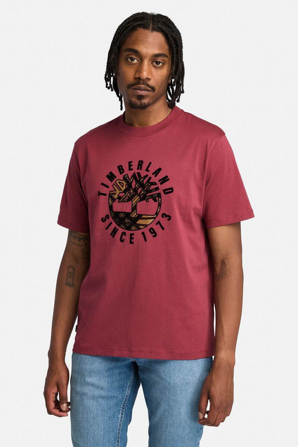 Timberland red shirt hot sale