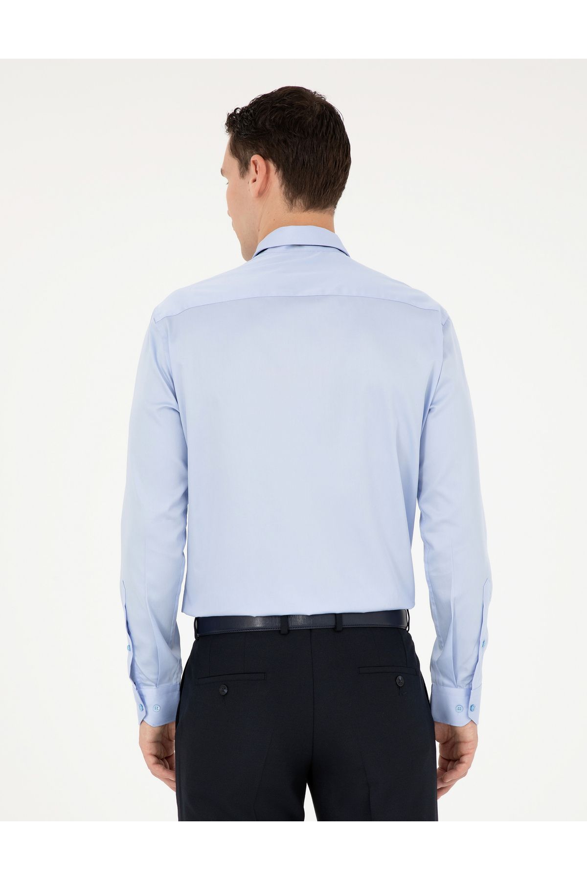 پیراهن مردانه آبی پیرکاردین | 1976509 اورجینال - تصویر 4