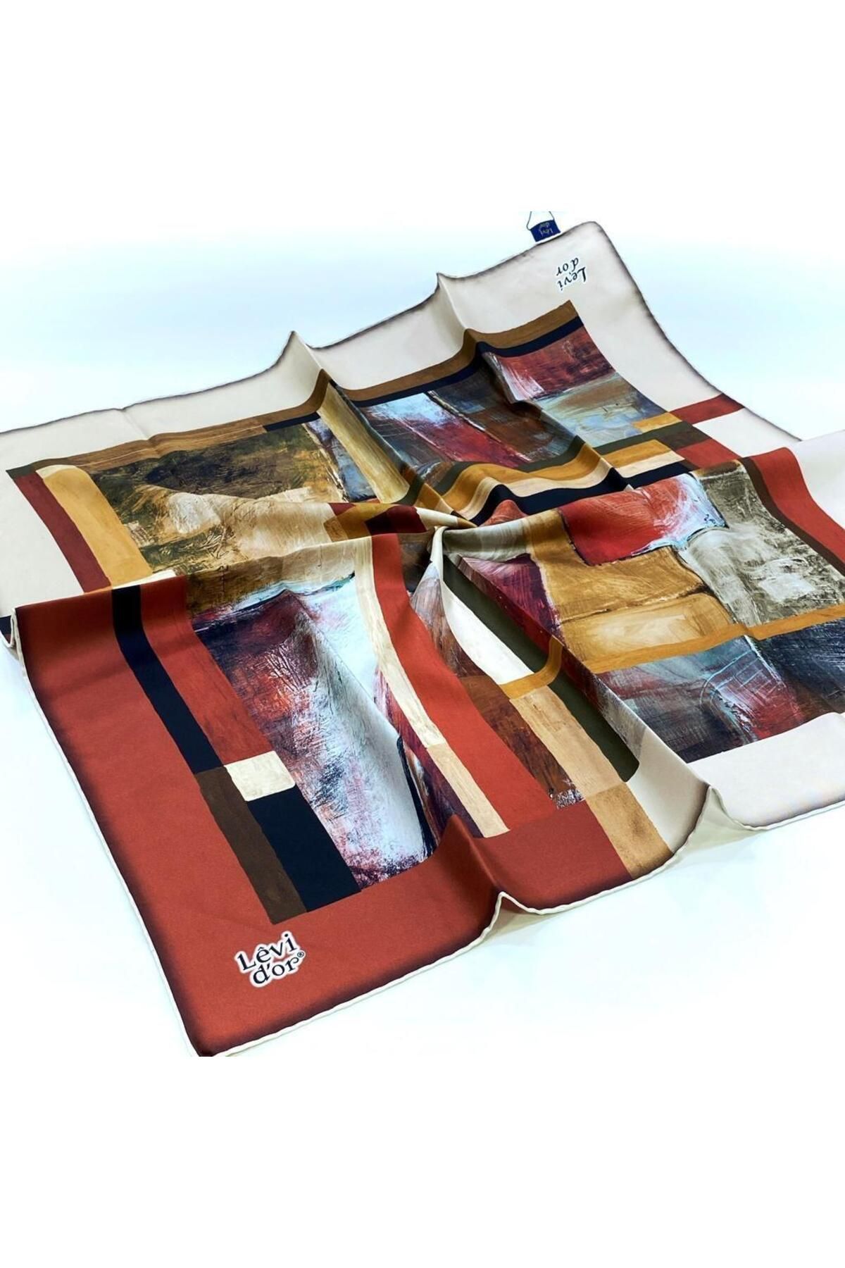 روسری فلزی Twill Ipek 3879 مس Levidor