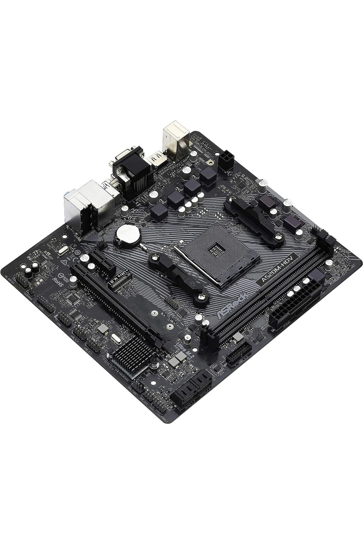 ASROCK-مقبس A520m Hvs - AM4 DDR4 4733 ميجا هرتز O.C. اللوحة الأم M.2 USB 3.2 HDMI VGA Matx A520 5