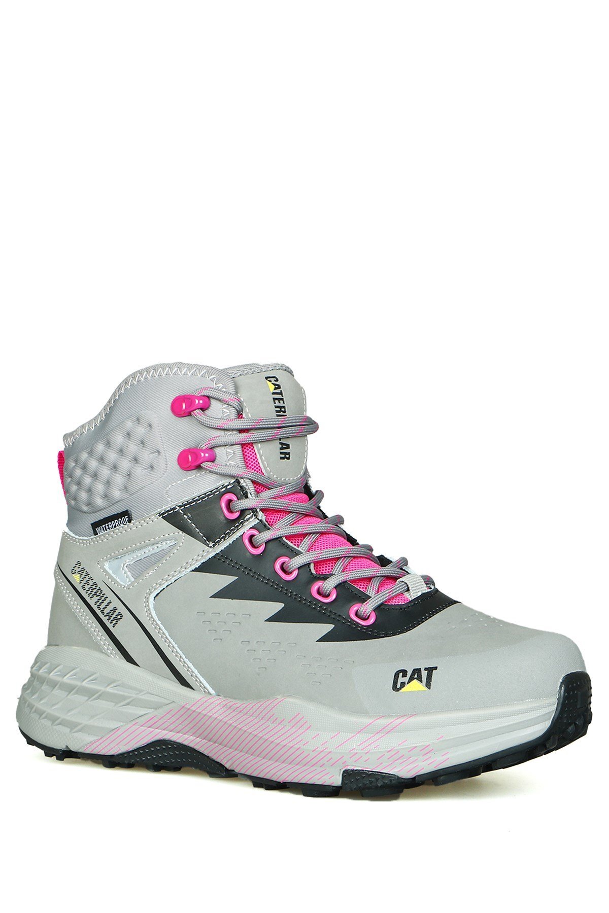 Caterpillar Gri Pembe Outdoor Su Geçirmez Kadın Bot görsel 2
