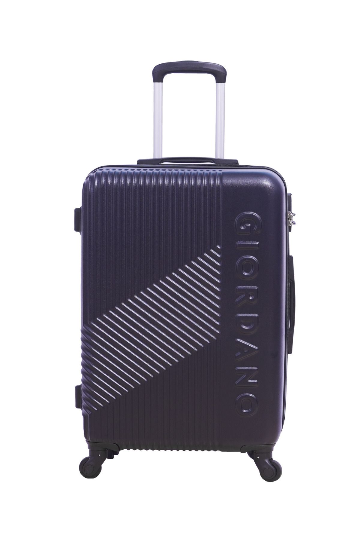 Giordano-Logo Series Medium Suitcase Navy, ABS HardShell Lightweight Durable Secure Number Lock. 1