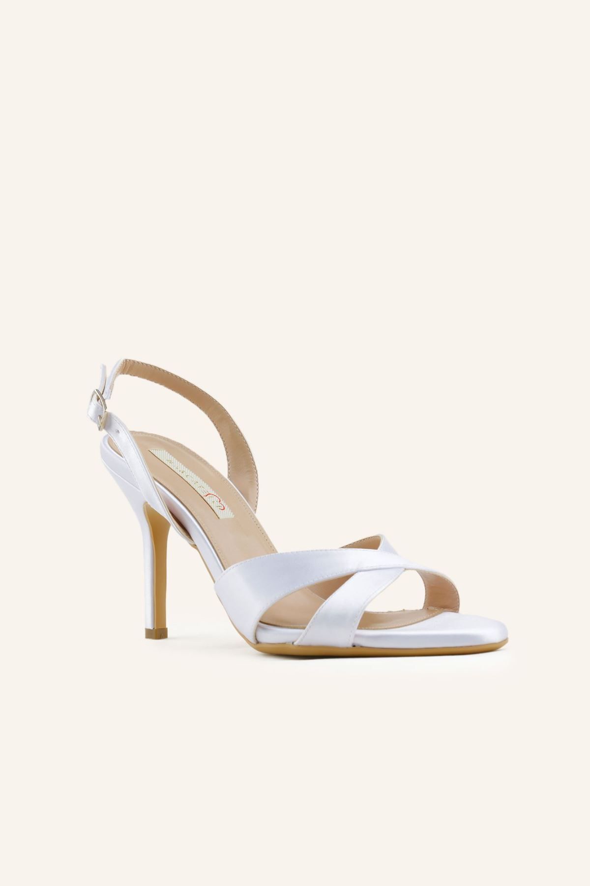 MARCATELLI-Erna Bridal Sandals - Mother of Pearl Satin 2