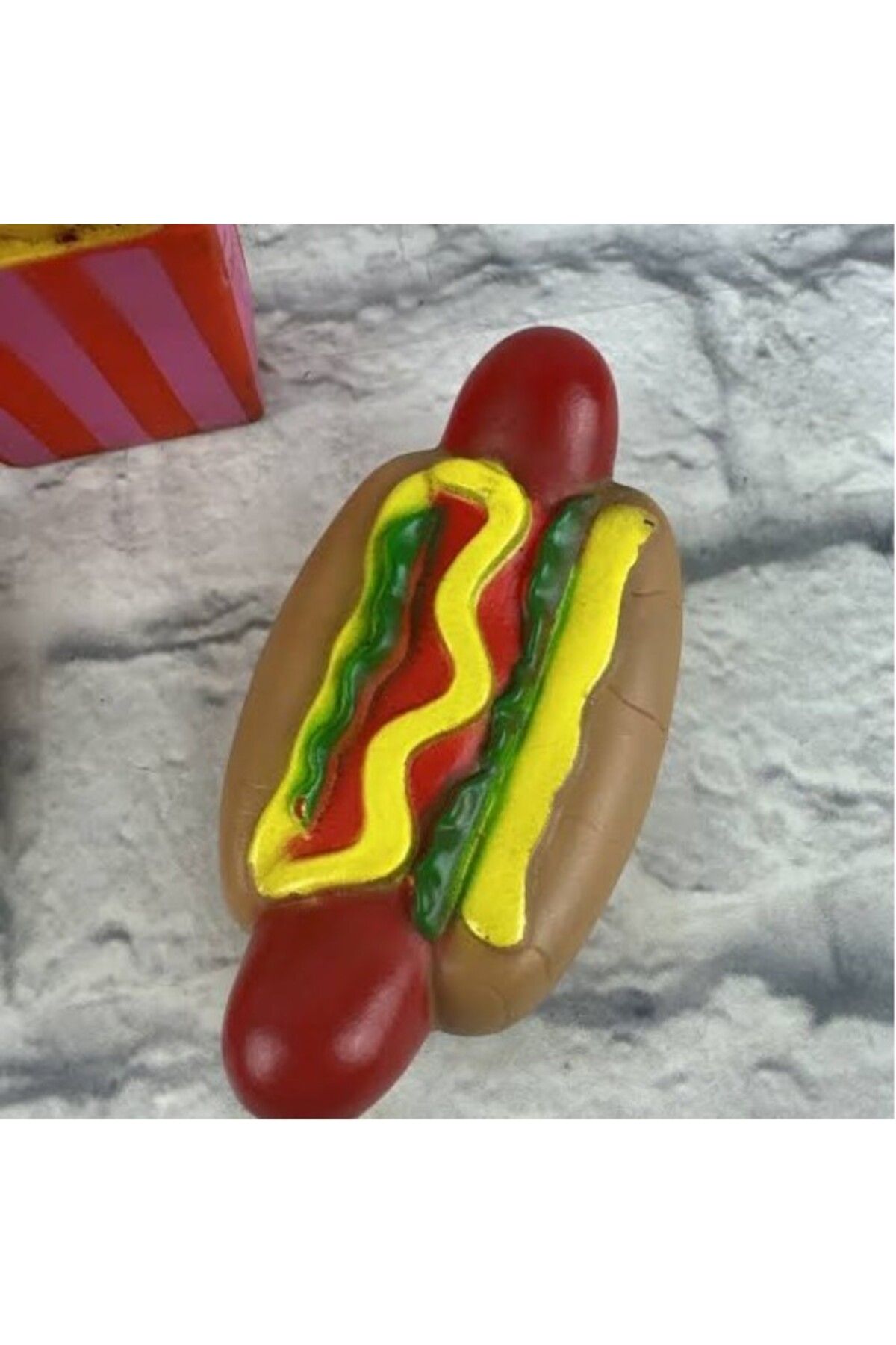 Tahtakale Toptancısı Hot Dog Sesli Köpek Oyuncağı