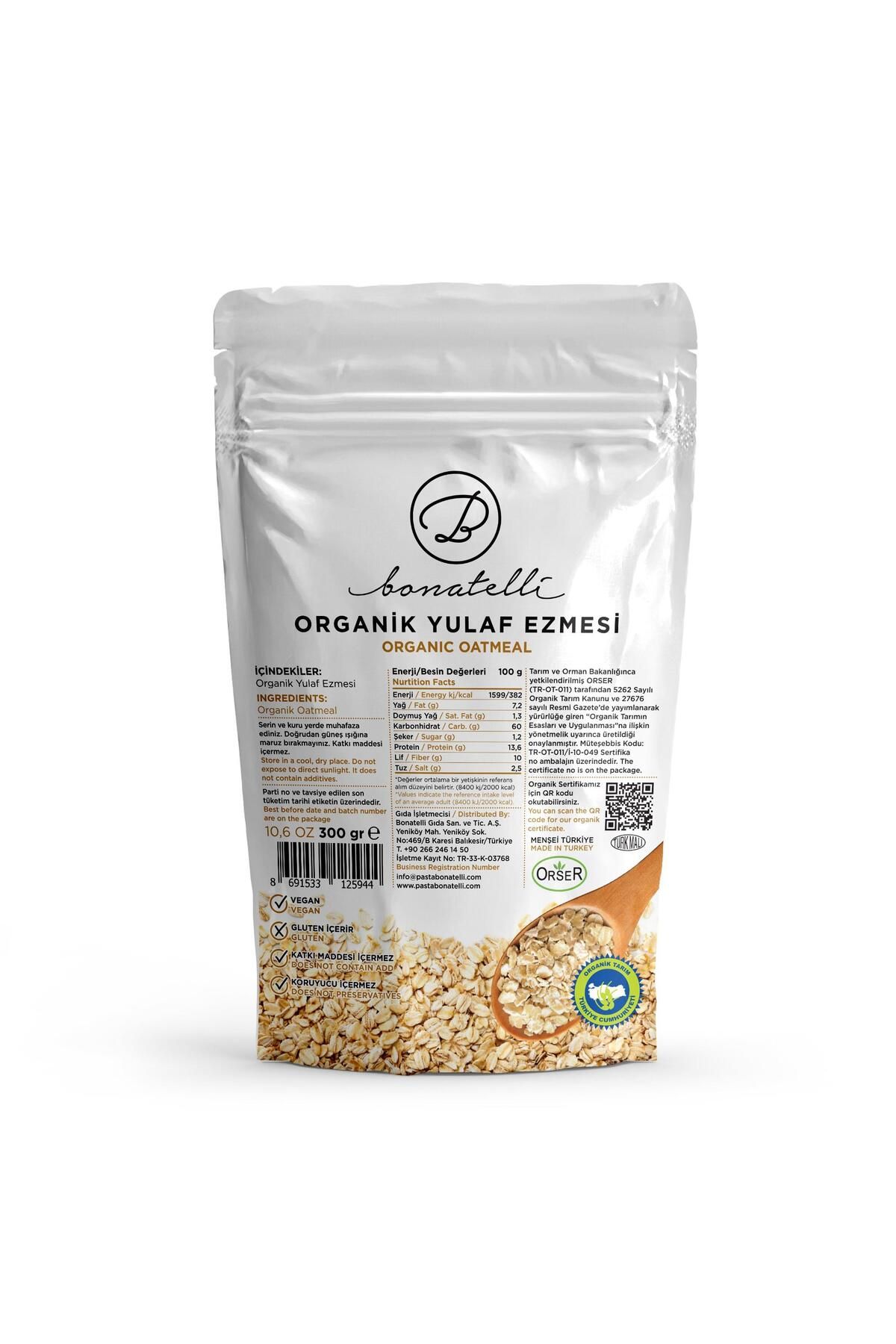 Bonatelli Organik Yulaf Ezmesi 300 gr