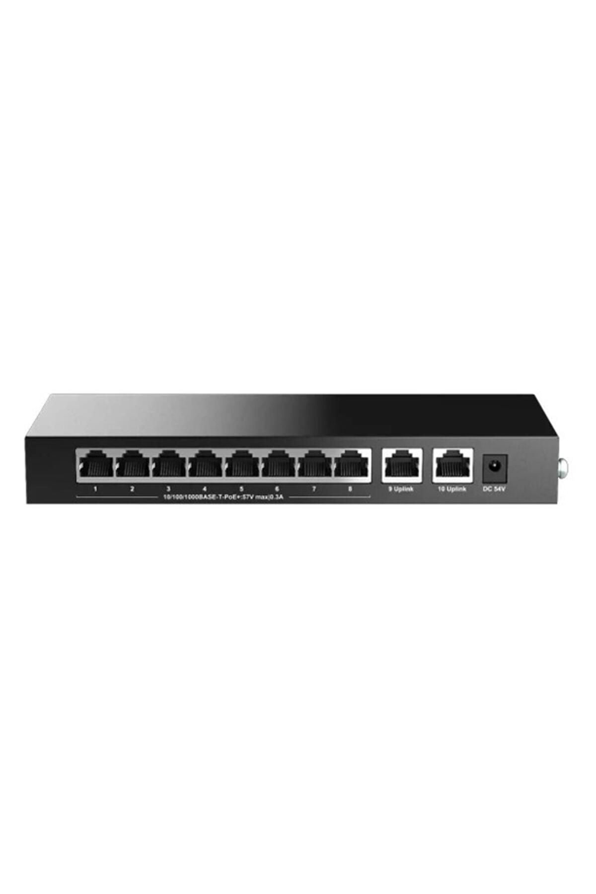 Vobotek Teknoloji H3C Magic BS210T-HP 8 Port Poe+ 2 Port Uplink 10-100-1000 Mbps 110W Metal Kasa Swich