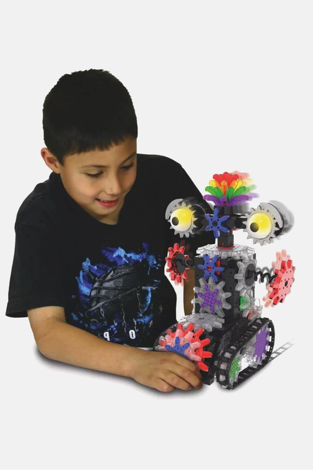 The Learning Journey-Techno Gears Action Rover 80 Piece Construction Set, Black Combo 3