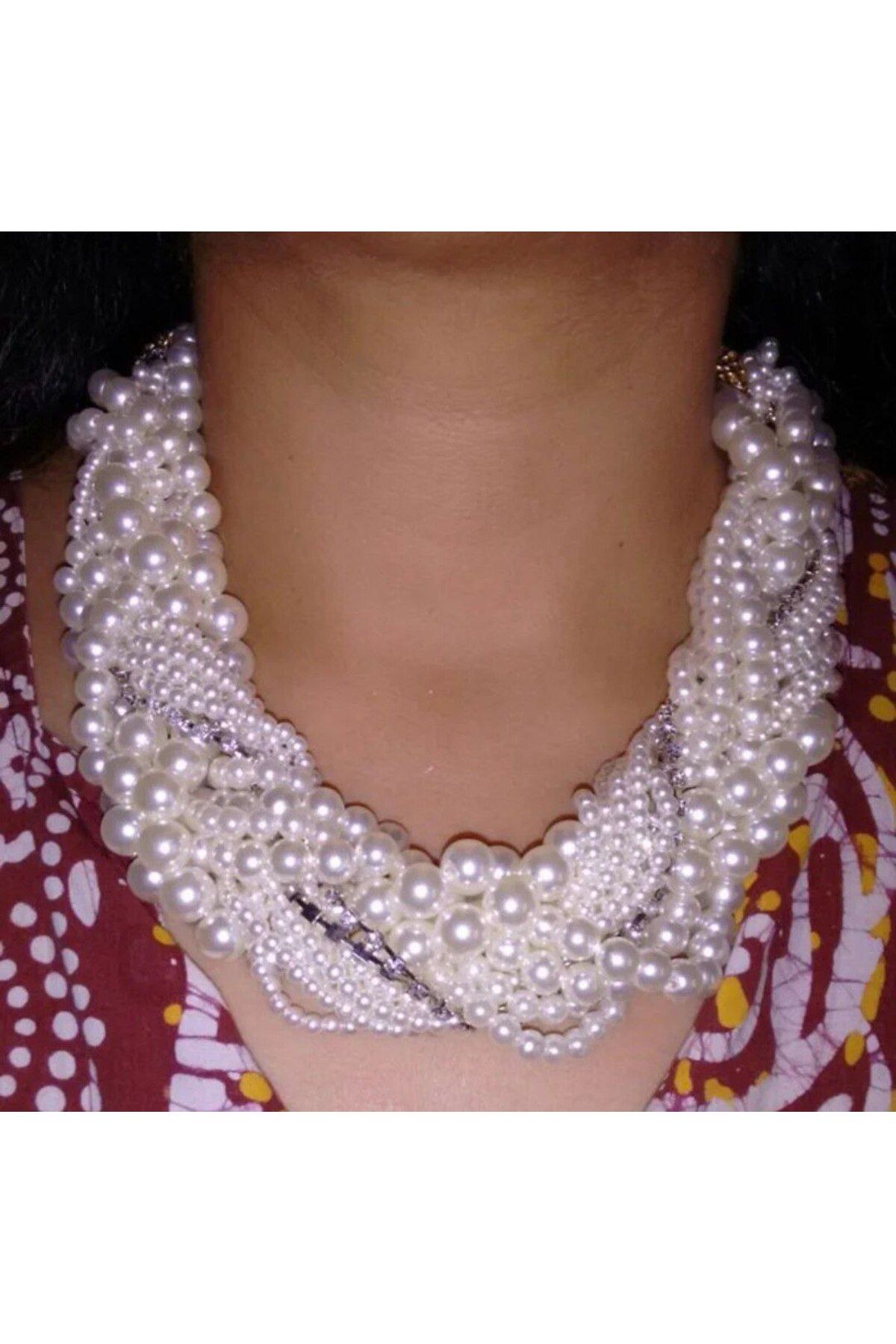Shiklik MODA Şıklığınızı Tamamlayacak Taşlı İnci Boncuk Kadın Kolye