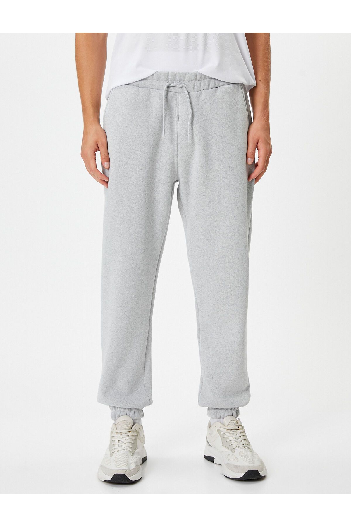 Koton-Grau melierte Herren-Jogginghose – 4WAM40161NK 3