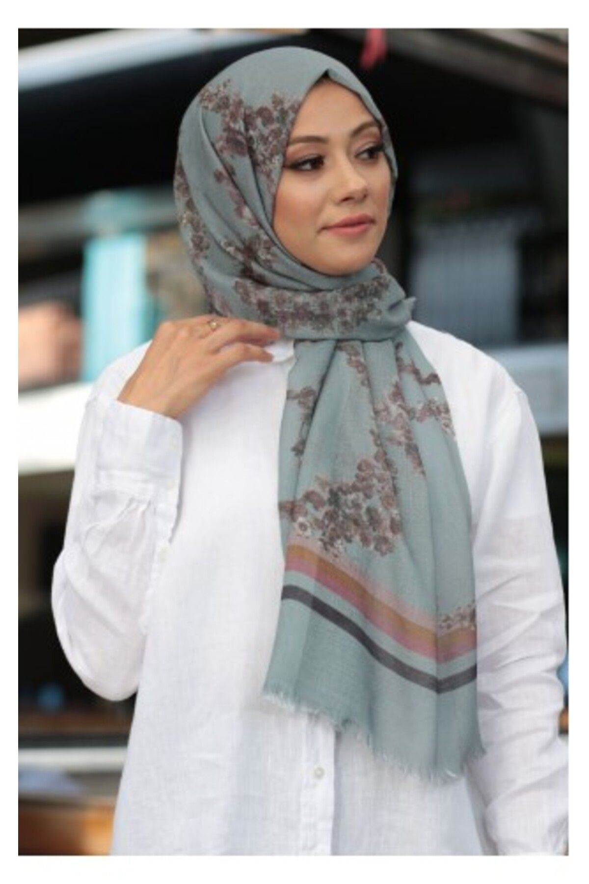 COXO Fashion`S Digital Printed Patterned Cotton Shawl KE-05-V4