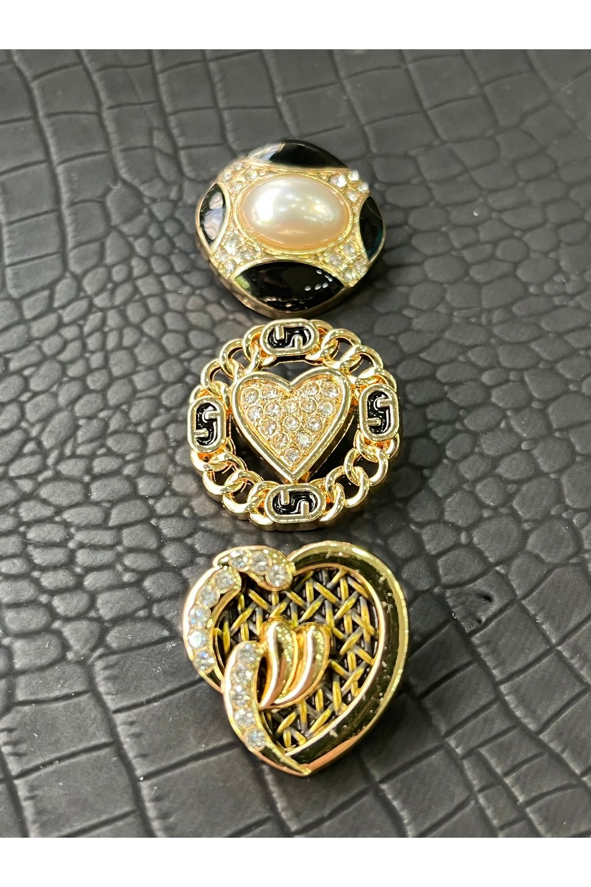 ODDA TASARIM ATÖLYESİ-Luxury Design 3-Piece Combin Button Set 4