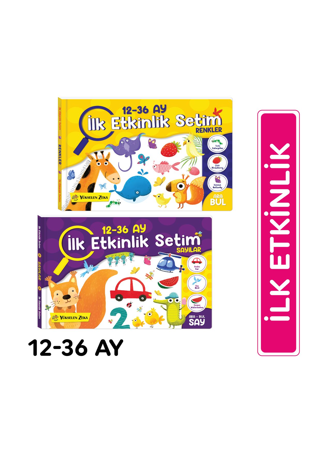 yükselen zeka 12-36 Ay İlk Etkinlik Kitabım Seti (Sayılar - Renkler)