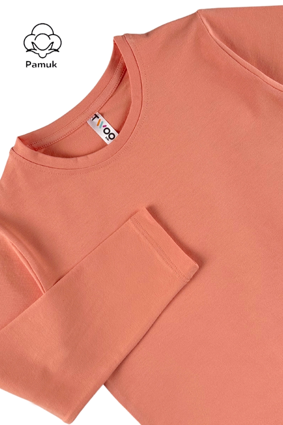 TWOO KİDS Kız Erkek Çocuk Body - 6'lı Set Basic Mevsimlik Suprem Pamuklu Uzun Kollu Tişört Badi - SET 4 fotoğrafı 2 (önizleme)