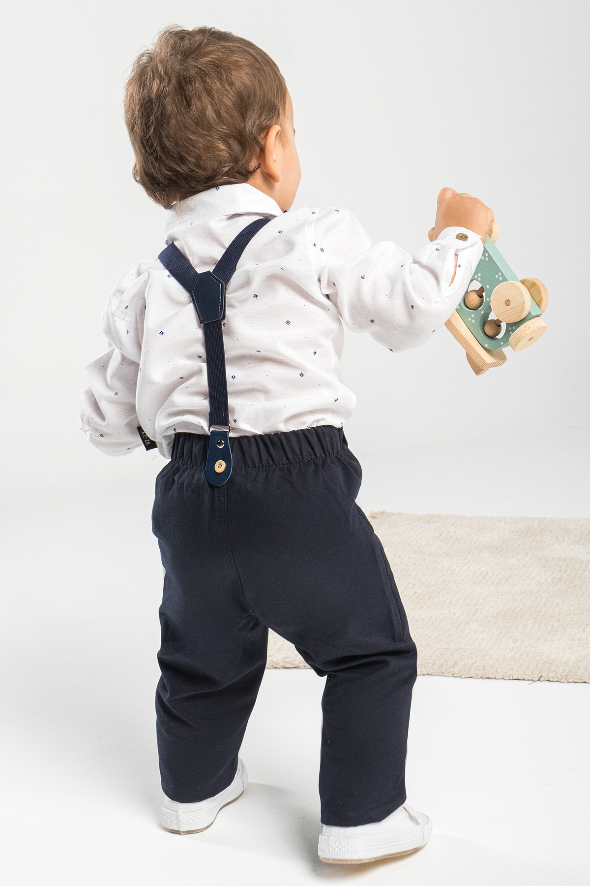 Mai Perla 1-5 Yaş 4 Parça Papyon ve Slopetli Takım Elbise Bebek Takımı fotoğrafı 2 (önizleme)