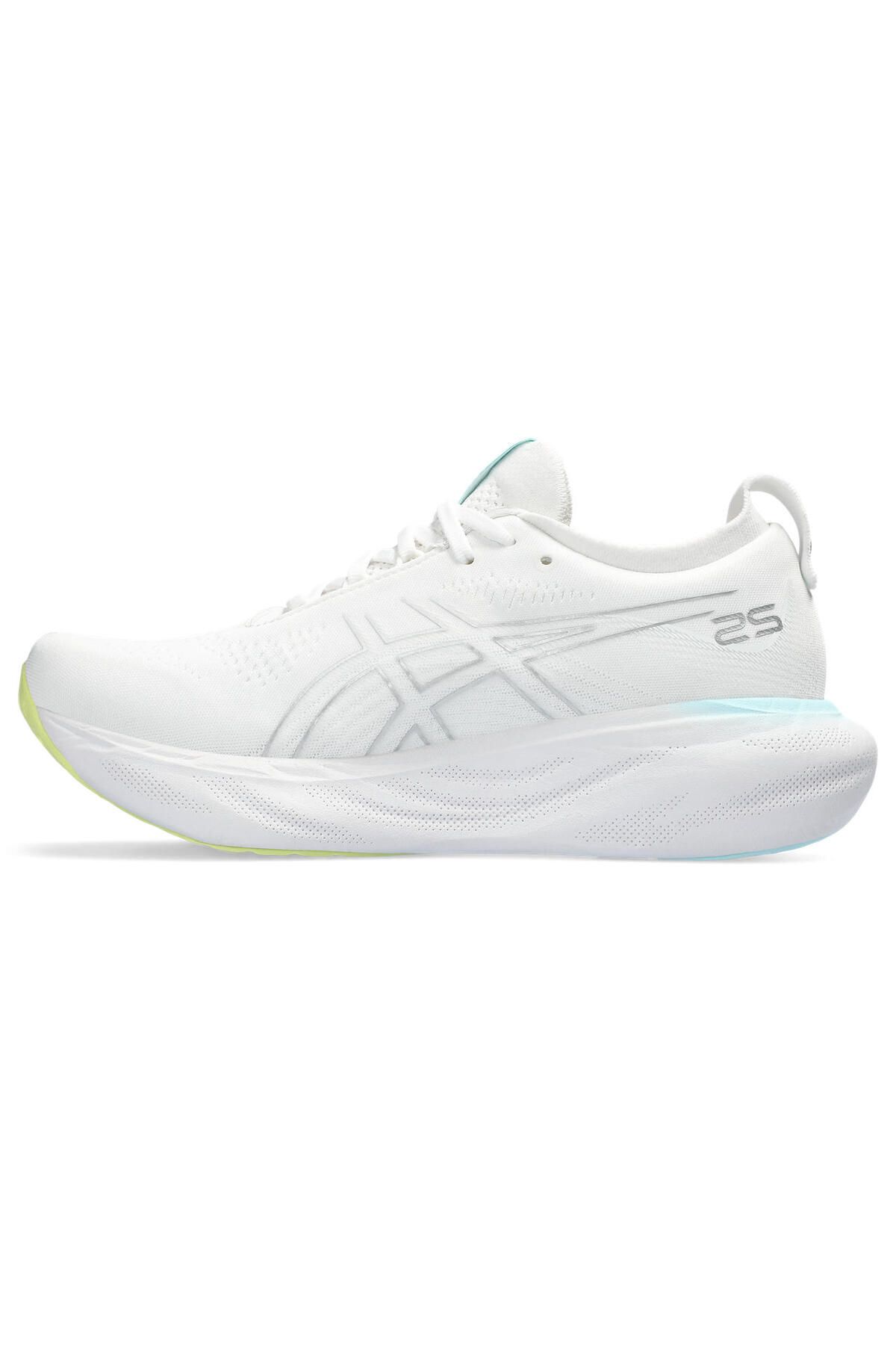 Asics کفش دویدن سفید زنانه Gel-nimbus 25