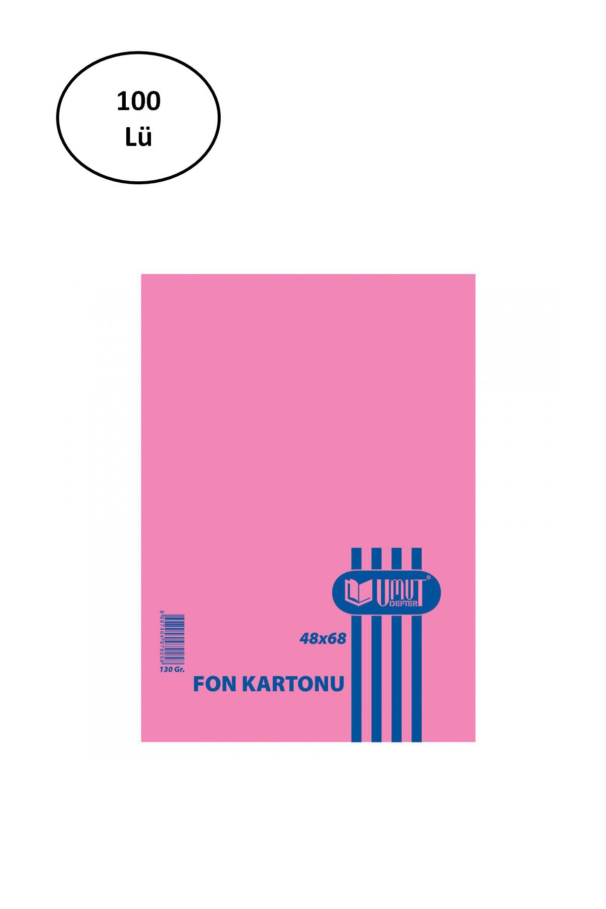 Kapamarka Umut Fon Kartonu 48x68cm 130gr Pembe 100lü