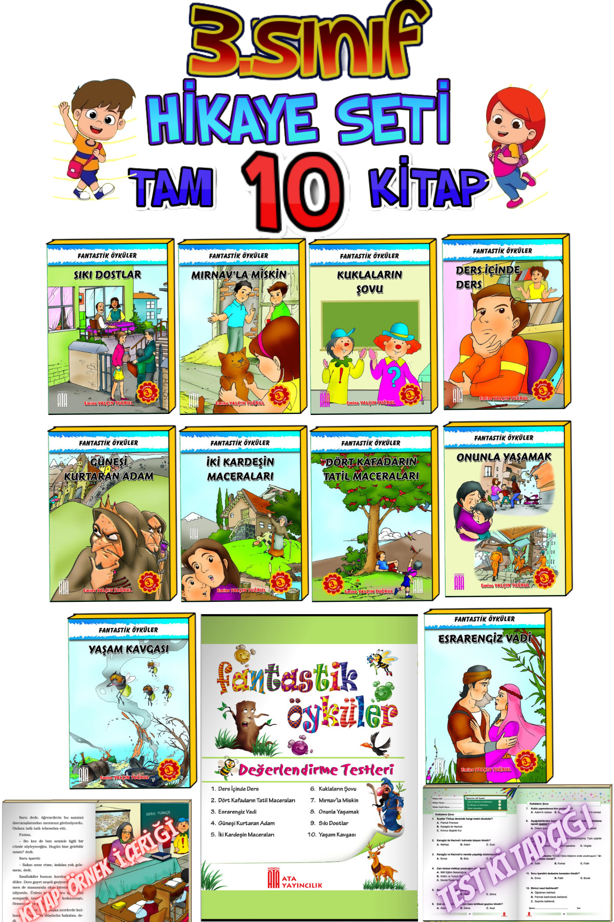 Ata Yayıncılık 3 Ve 4.sınıflar Için Okumayı Sevdiren Kutulu 10'lu Hikaye Kitabı Seti fotoğrafı 3 (önizleme)
