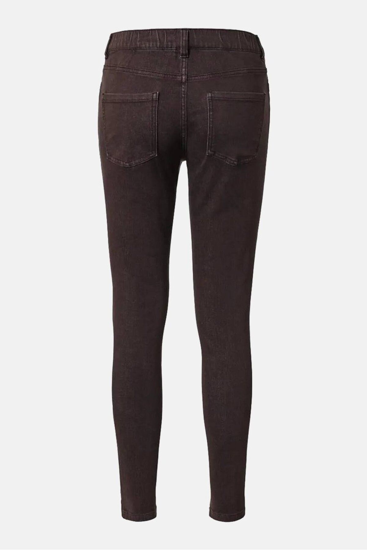Tchibo-Women Slim Fit Plain Stetchable Jeggings, Brown 2