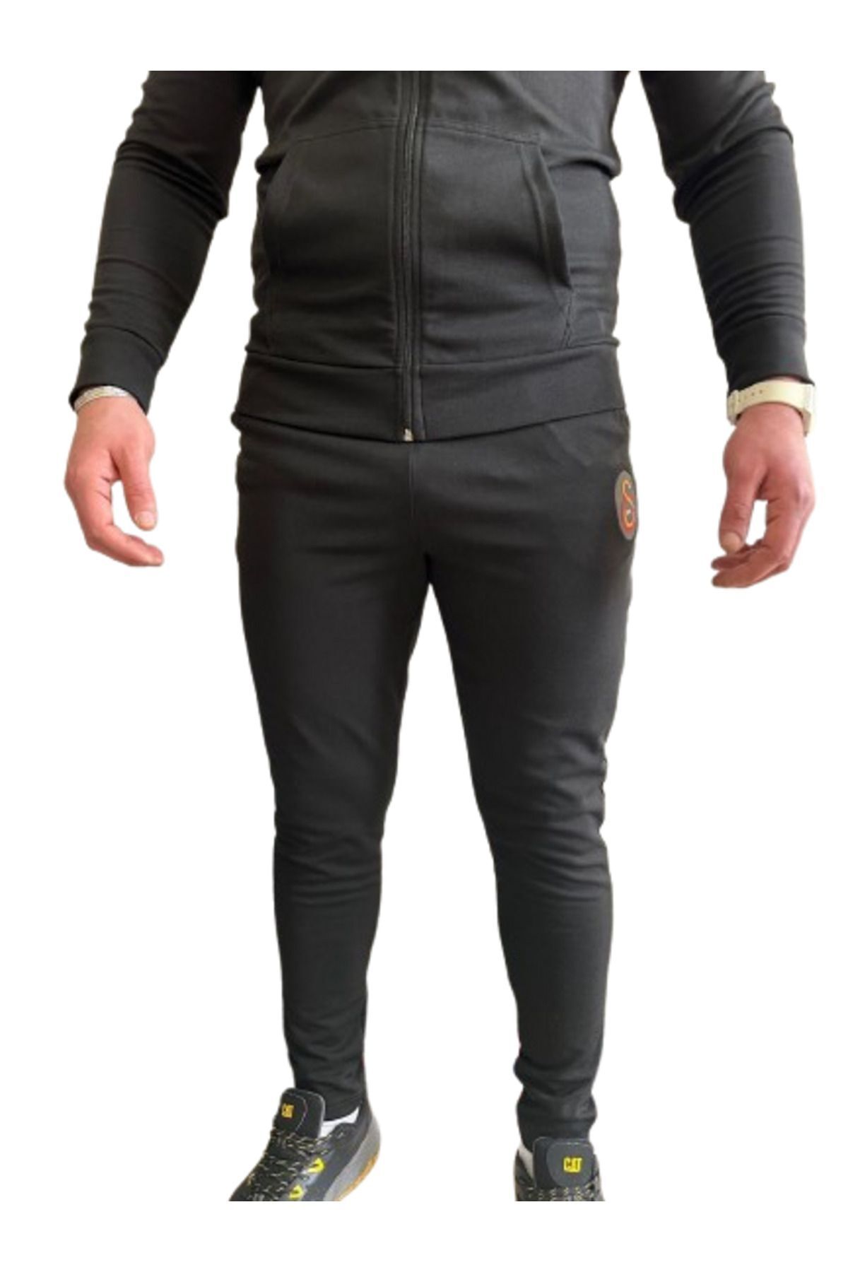 Galatasaray-Men's Tracksuit Set Black Color 4