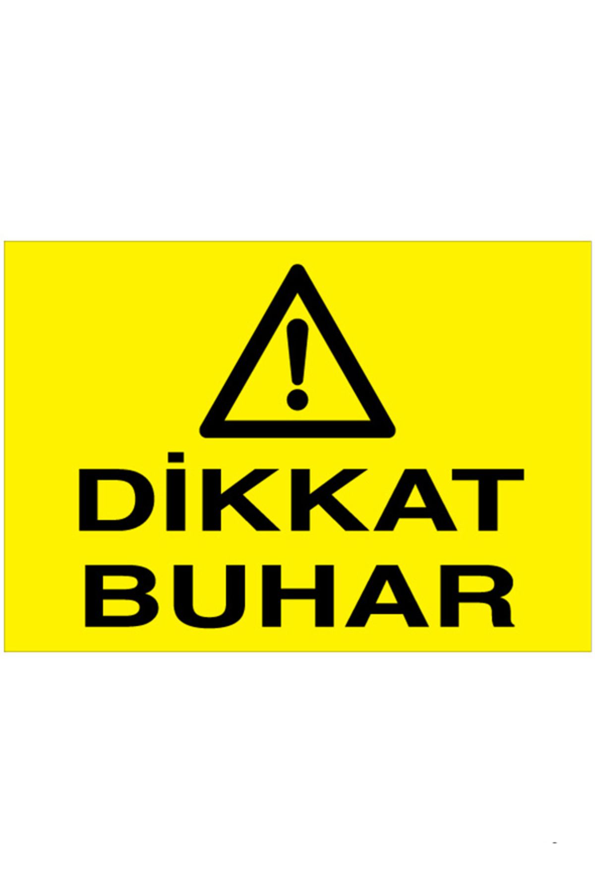 Uytab Dikkat Buhar Uyarı Tabelası - 20x30 Alüminyum Kompozit Panel - BB9