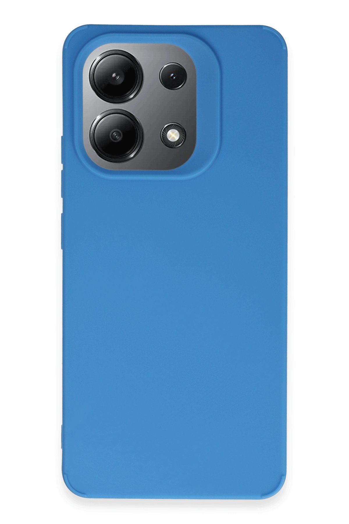 cepmoda Xiaomi REDMİ 13 4G Uyumlu İnce Esnek Soft Rubber Telefon Kılıfı - MAVİ