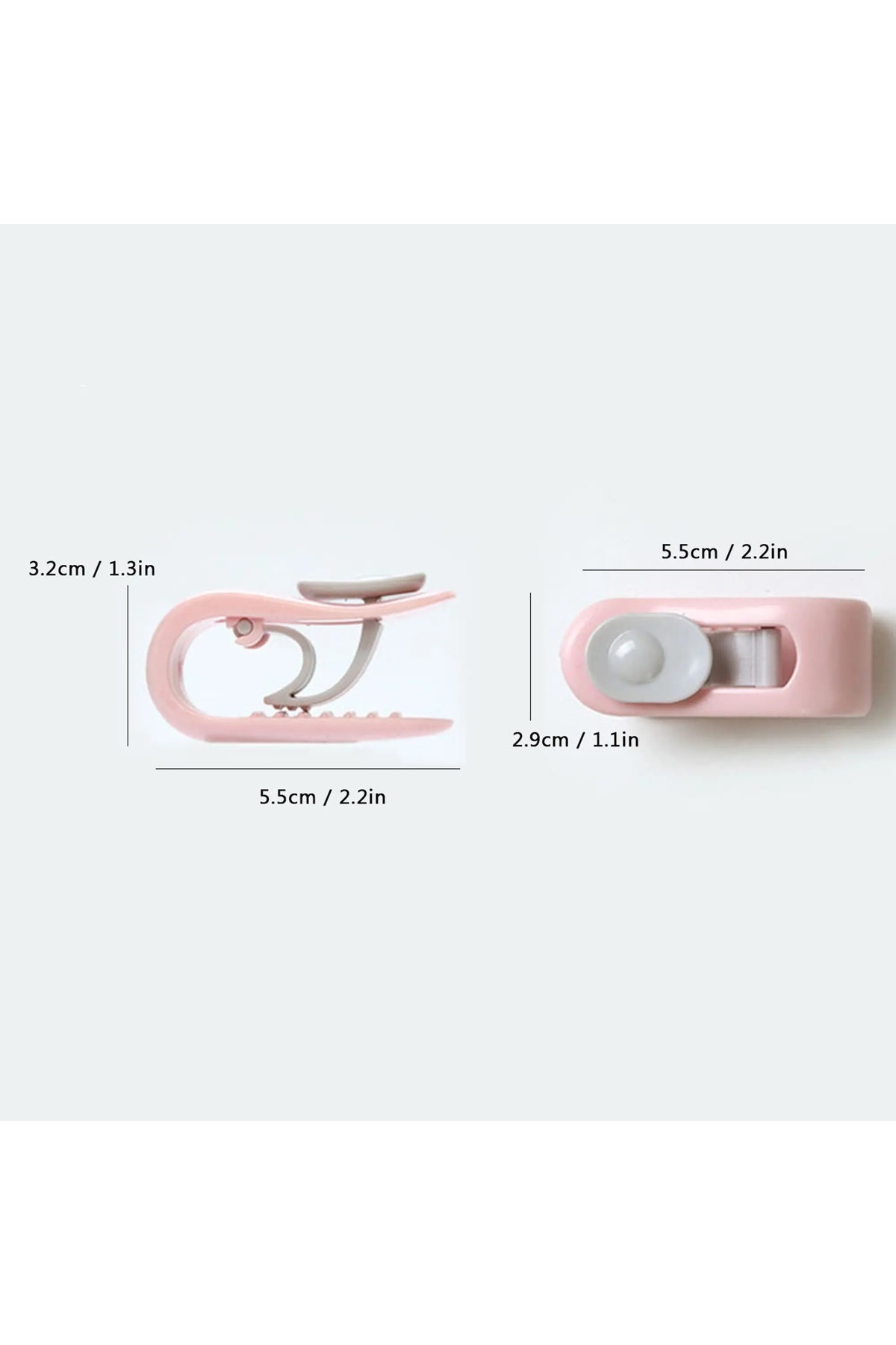 gaman-10 Pieces of Quilt Blanket - Non-Slip Duvet Cover, Pink-Purple-Water Green, Needle-Free Clip Buckle 2