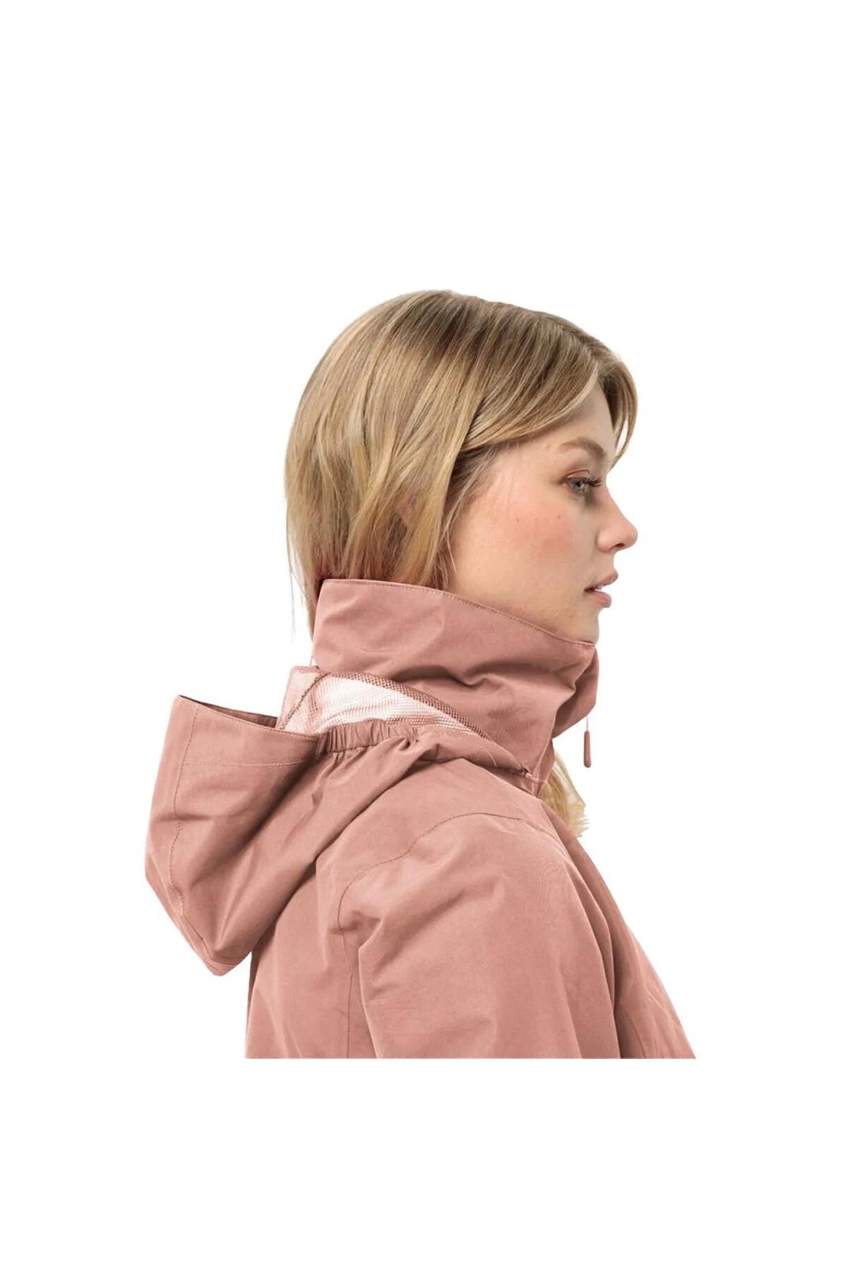 Jack Wolfskin-Stormy Point 2l Jkt W Women's Pink Outdoor Jacket 4