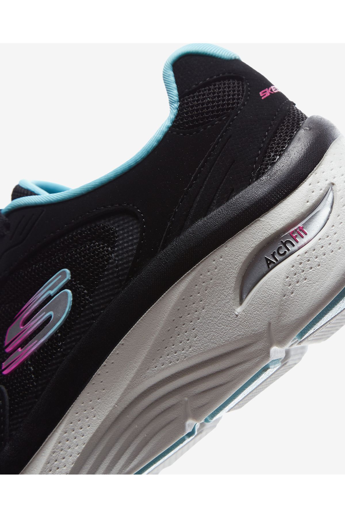 کفش دو و تمرین مشکی زنانه ARCH FIT D'UL ورزشی سیاه BKBL Skechers