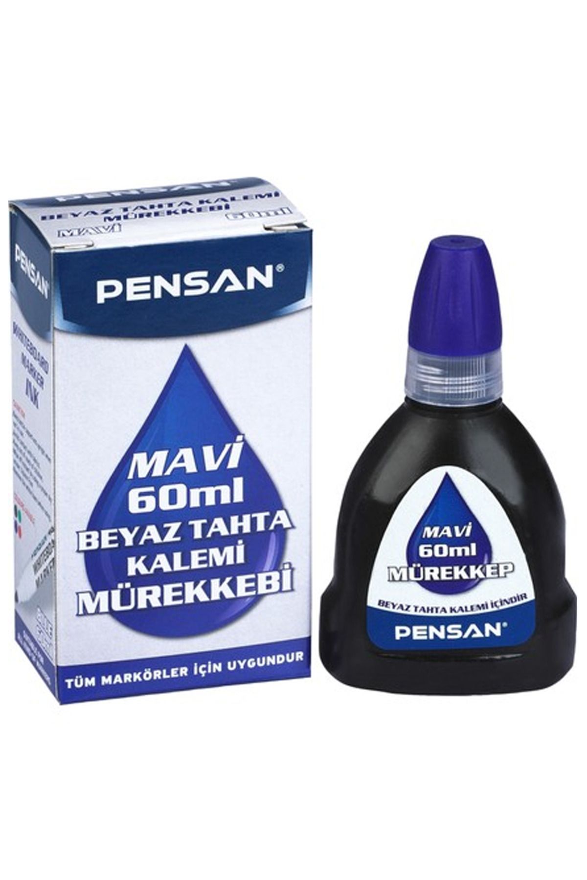 Mu Art Pensan 4004 Mavi Tahta Kalem Mürekkebi 60Ml