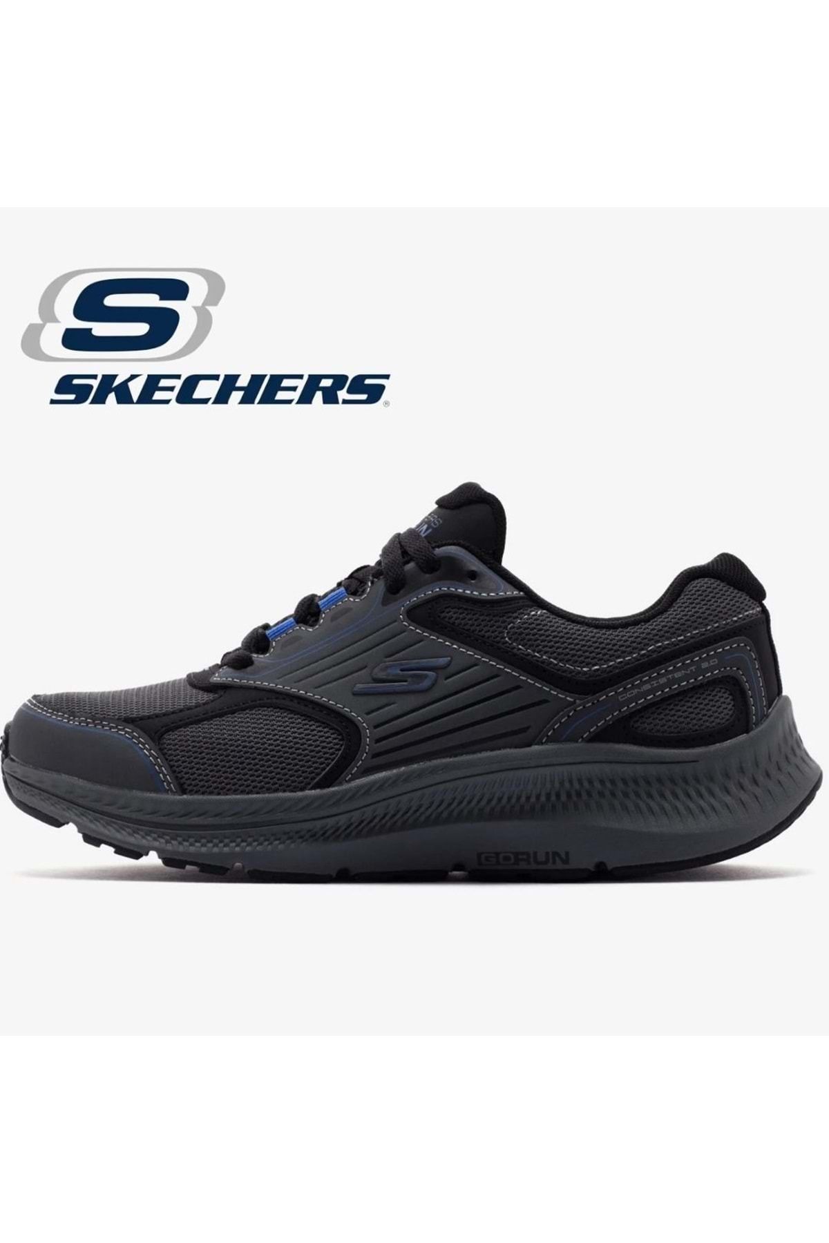 SKECHERS Go Run Consistent 2.0 220866 Erkek Koşu Ayakkabısı Gri