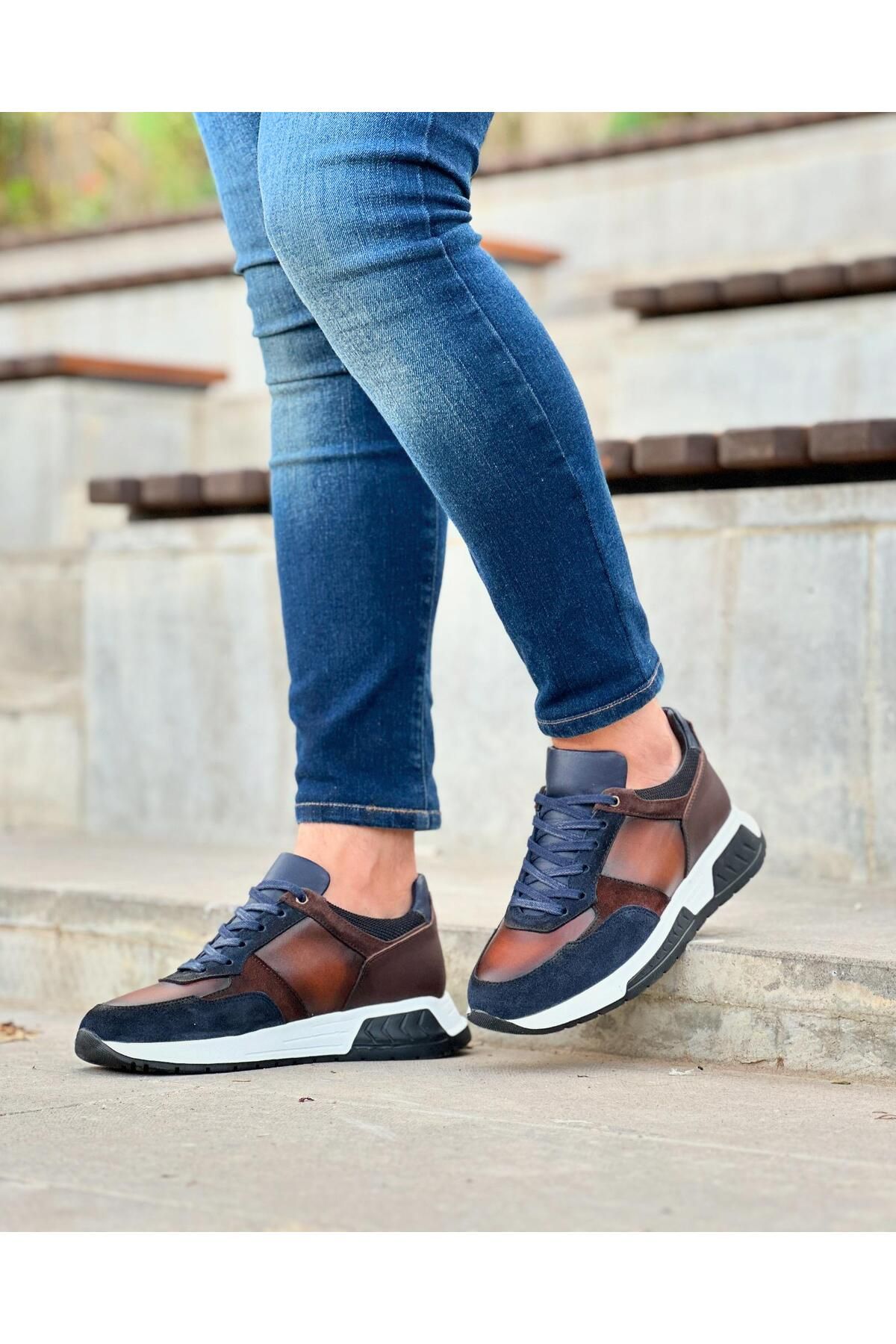 اسنیکر چند رنگ مردانه 8427 اورجینال ByItallanoshoes